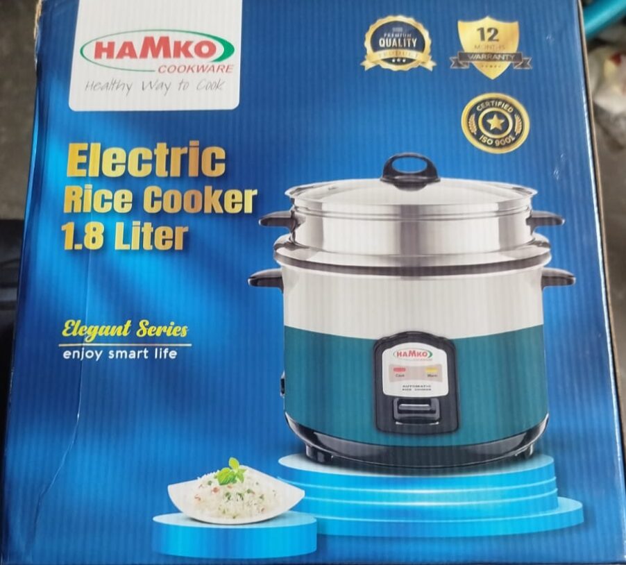 নিশ্চিন্তে ভাত, তরকারী রান্না করার জন্য , HoMko Electric Rice Cooker বেস্ট। ১.৮ লিটার